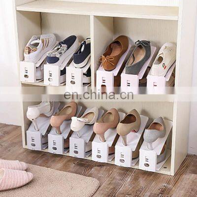 Wholesale Supplier Portable Best Travel Holder Charm Smart Closet Slot Plastic Storage Rack Shoe Organizer