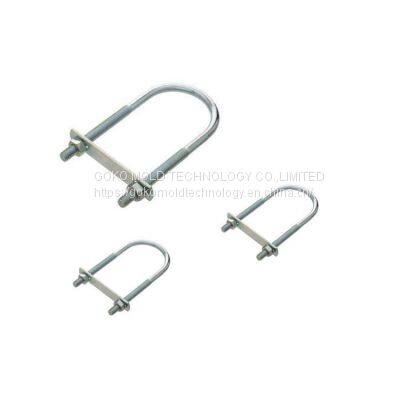 Ukuran Kustom Hot Dip Galvanis Baja Tahan Karat Bolt Pipa Klem Persegi Baut U Untuk Screw photo-2