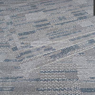 Carpeted PVC floor outlet LVT Floor 2mm square stone plastic floor tile imitation carpet grey floor glue