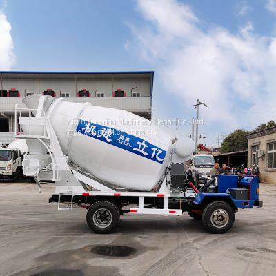 6cbm three wheel diesel mobile concrete mixer truck for sale