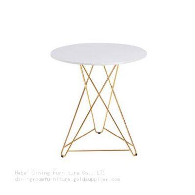 MDF Dining Table with Woven Thin Iron Legs DT-M43