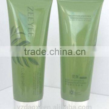 plastic cosmetic tube packaging for shampoo, cream and conditioner