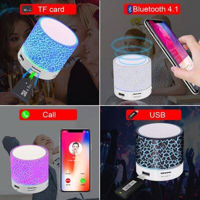 Split S10 Bluetooth Speaker LED Colorful Lights Speaker Portable Bluetooth Speaker for Bedroom Outdoor Music Sound MP3 Player photo-3