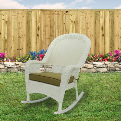 Jeco Patio Stackable Rocking Chair Rocker Runner Garden Rocker photo-5