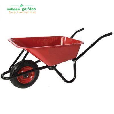 Industrial Wheelbarrow Garden Tracked Construction Heavy Duty Wheelbarrow 6 Cbf Metal Tray Air Tire