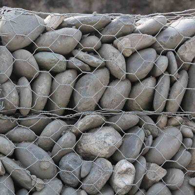 Wholesale Galvanized Hexagon Mesh Gabion Basket PVC Coating Gabion Box for River Bank photo-2