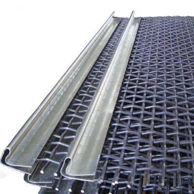 Mining Screen Mesh 65Mn 45# Manganese Steel Iron Wire Woven Quarry Rock High Tensile Steel Wire Screen Mesh Supplier