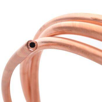 Insulated Air Conditioner Copper Pipe With Spiral Flex on Both Copper Tubes