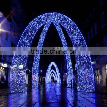 Street festival Rainbow tube light arches decoration