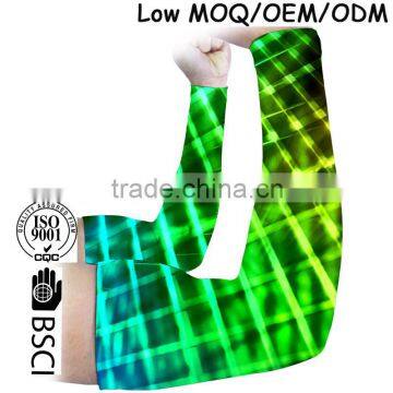 Latest design Digital Pattern long Arm Sleeve any artworks sports compression arm protection