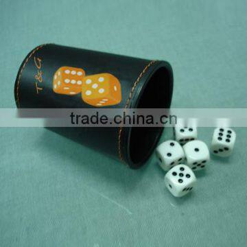 High quality PU leather dice cup