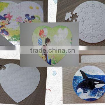 fashion custom blank jigsaw /puzzle for sublimation/various shape and size