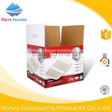 retail logo CMYK printed double wall corrugated cardboard colour carton boxes for toy