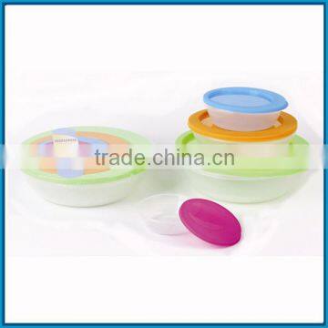 Plastic 4pc food storage boxes