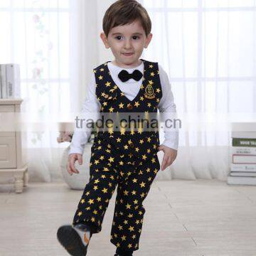 Cotton Kids Boy 3pcs Sets Stars Boy Sets 2015