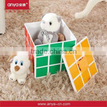 D641 Elegent design magic cube shaped plastic storage container collection box toys storage box of ABS material