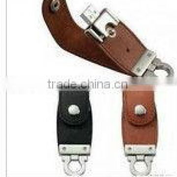 OEM Fashion design leather usb flash drive 256GB for promotional gifts