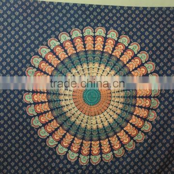 Special handmade Mandala cotton Elephant tapestry tiedye picnic blanket wholesale