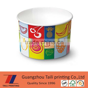 Custom logo disopable gelato paper cup