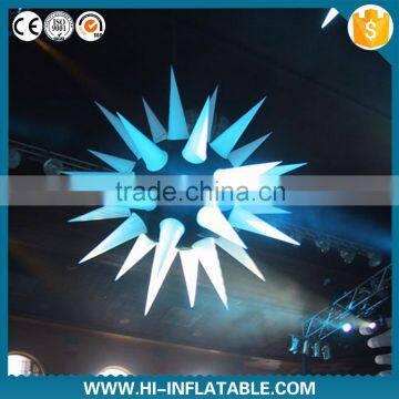 Newest design engagement party decoration inflatable star with led light for night club,party decoration