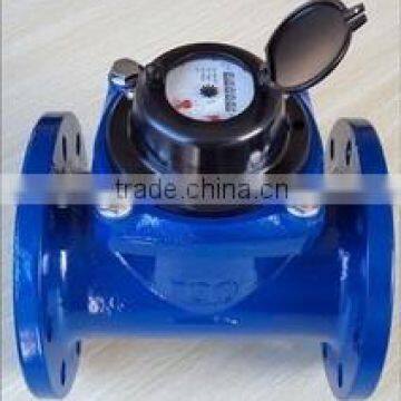 Horizontal type dry dial industrial water flow meter LXLC50-300