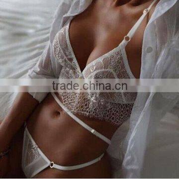 F10151A ladies Europe style hollow lace lingerie lace fashion sexy bra sets                        
                                                Quality Choice