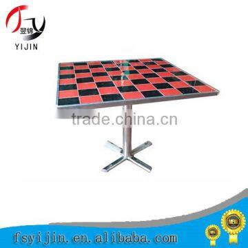 30" High Wooden Round Bar Table