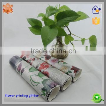 printing flower glitter for best ipone 6 cases pu leather