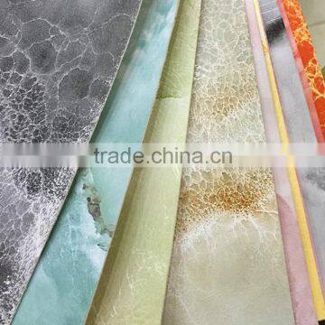 New Fashion Design ,PVC Shiny Glossy Leather With Chinese Printing Style for Ladies Handbags Usage Wallet and Notebooks Cover photo-6