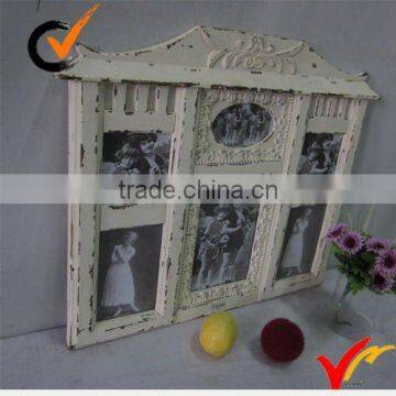 Shabby Chic Cream Wood Multi Photo Frame