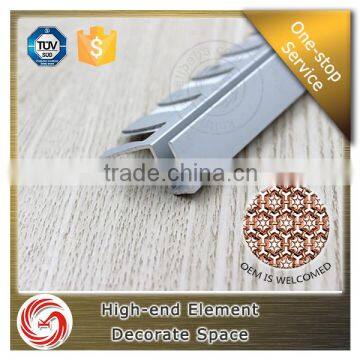 Good Quality Shopping Mall Used Curved Wall Edge Aluminum Tile Trim Profile photo-4