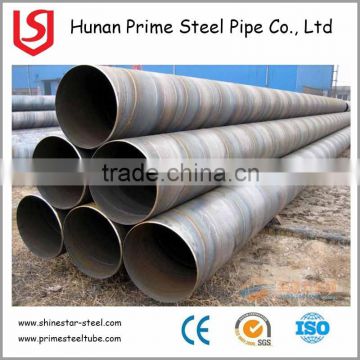 SSAW welded round spiral steel pipe / steel piles