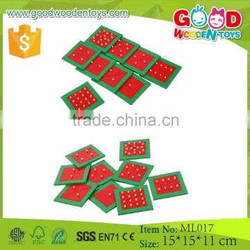 Montessori Materials in China Promotional Educational Toys Metal Squares