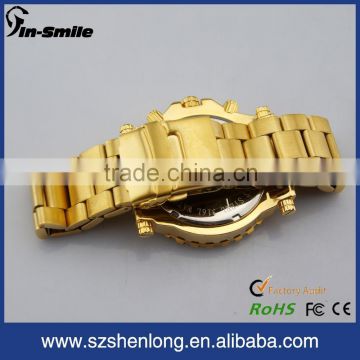 Multifunctional gold men watches for small wrists men' s watches