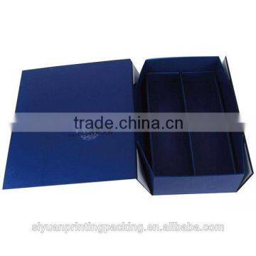 Excellent quality unique flat packing wine box with handle