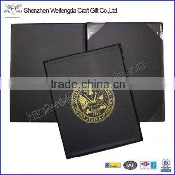 Hard Cover A4 Vinyl PVC Diploma Presentation Folder