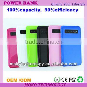 colorful mobile power bank with different capacity