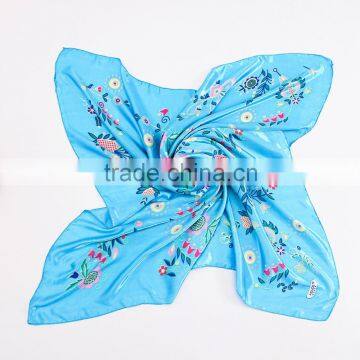 Lady 90*90cm cheap imitated silk satin polyester satin printed square scarf jersey hijab scarf                        
                                                                                Supplier's Choice