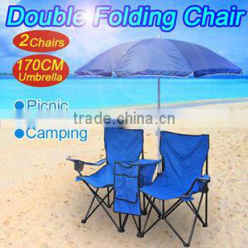 2015 high quality Umbrella Table Cooler Fold Up Beach Camping Chair