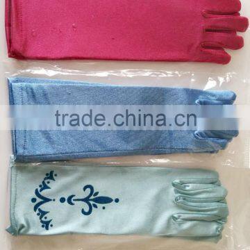 Wholesale fancy dress accessory promotional frozen elsa gloves elsa costume for party GL2010