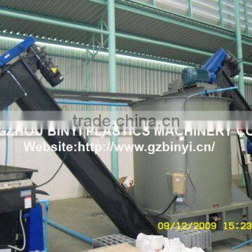 Waste Plastic PET flakes crushing & washing recycling line, recycling machine