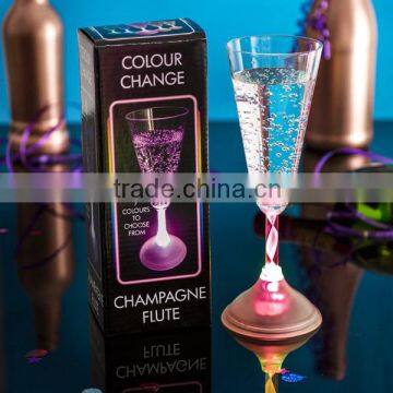 Party Favor Plastic Flashing Led light up champagne glass