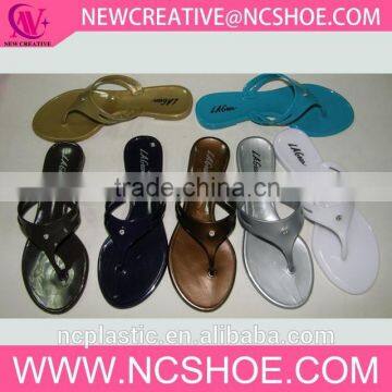 rubber beach thong fashion women flip flop PVC slipper