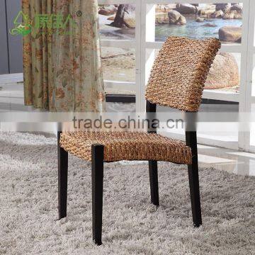 China High Quality Designer Seagrass High Back Water Hyacinth Chair photo-4