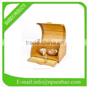 hot sell new design bamboo bread keeper