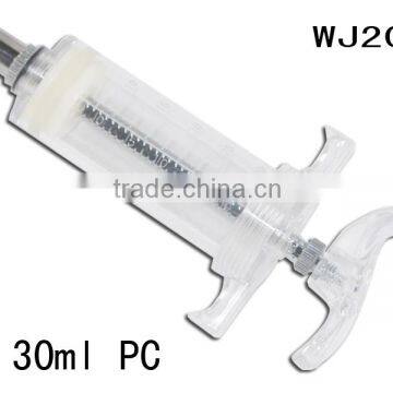 WJ204 30ml PC adjustable veterinary syringe