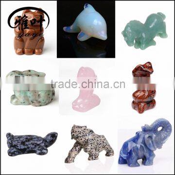 Bulk Wholesale Gemstones Dolphin/Turtle/Maneki Neko/Elephant Bulk Figurines