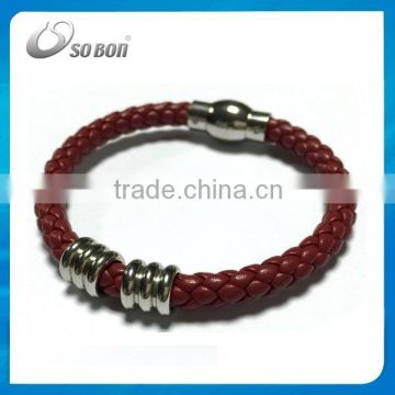 New cheap price genuine leather alibaba wholesale men bracelet leather Leather bracelet