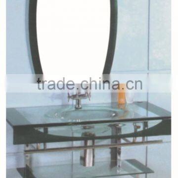 bathroom mirrors and washbasins