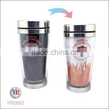 450ml Stainless Steel Color Changing Travel Mug,Travel Mug for Promotional Gifts